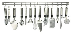 13 tlg. Küchenhelfer Set rostfreiem Edelstahl Küchenutensilien Kochzubehör Haken - Bild 1 von 1