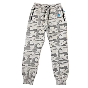 Muscle Nation Trackpants Size Sm 28 Unisex Men Women Snow Camoflage Drawstring - Picture 1 of 11
