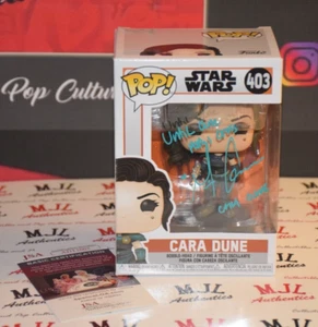 GINA CARANO SIGNED/AUTOGRAPHED MANDALORIAN CARA DUNE 403 FUNKO POP W/ JSA COA B - Picture 1 of 8