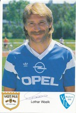 Football: VfL Bochum Lothar Woelk advertising. 112.008