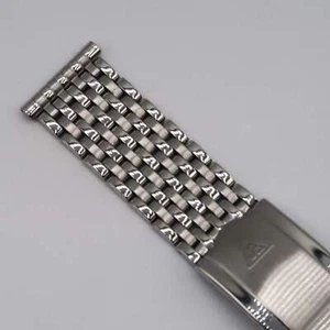 Forstner 9-Row Beads of Rice Stainless Steel Watch Bracelet - Picture 1 of 9
