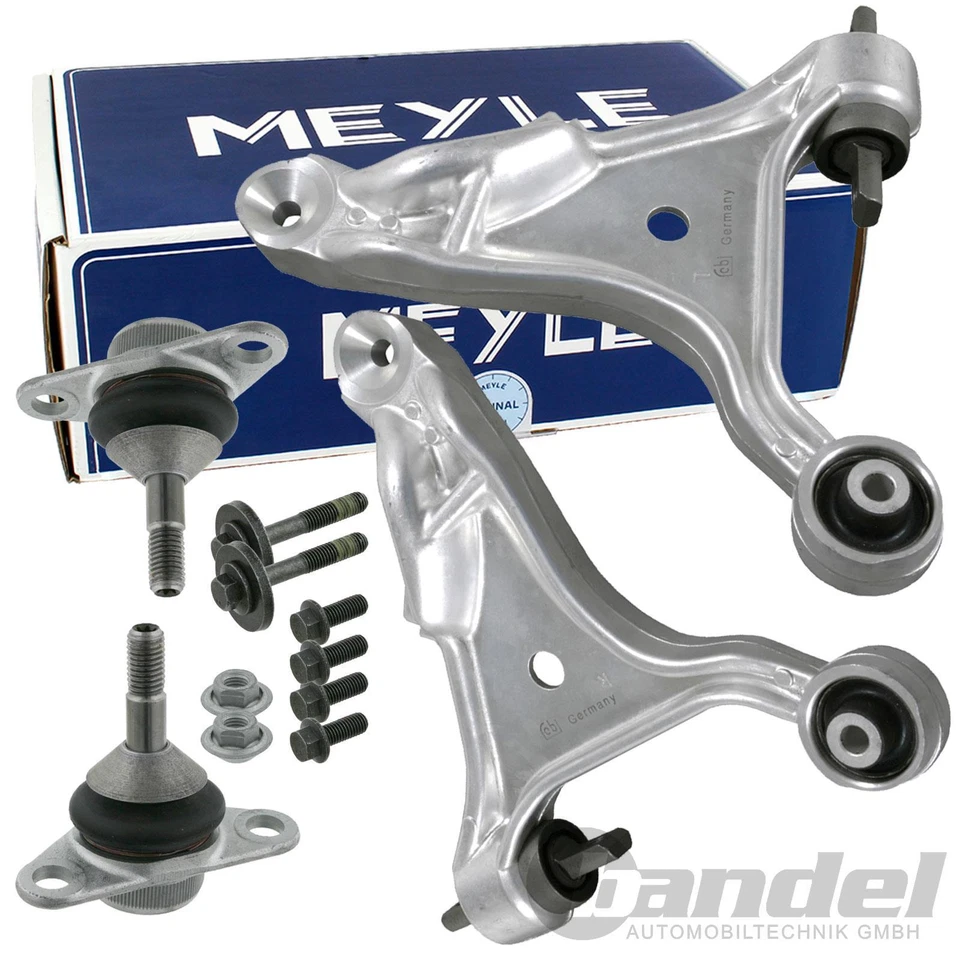 2x Braccio Oscillante + MEYLE Snodo a Sfera Anteriore SX + Dx Adatto per Volvo - Immagine 1 di 1