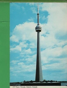Vintage Toronto Canada Canadian Postcard CN Tower Tour 1979 - Picture 1 of 4