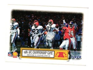 1995 Fleer Shell #3 1986 AFC Championship Game - Picture 1 of 2