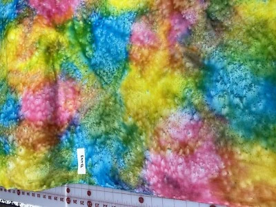 Tecido de colcha de algodão batik flanela tingida boho Sunset Key por meia jarda - Imagem 1 de 3