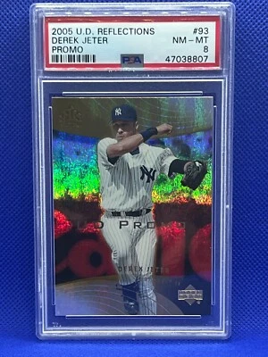 2005 Upper Deck Reflections - #93 Derek Jeter PROMO PSA 8 NM-MT Rare Find! - Image 1 of 2