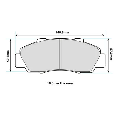 Pastillas de freno delanteras Ferodo DS2500 para Acura Vigor 2.0-2.5 L 1994> - FCP905H - Imagen 1 de 3