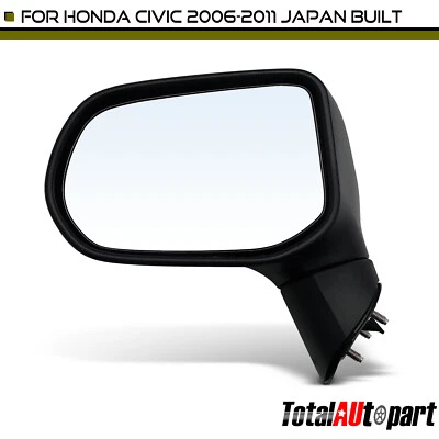 Espejo retrovisor lateral derecho del conductor con ajuste manual y plegable manual para Honda Civic 2006-2011 Foto 1 de 4
