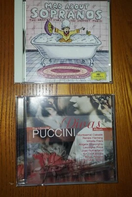 Mad About Sopranos & The Ultimate Puccini Divas Album See Pics FREE SHIPPING VG - Image 1 of 4
