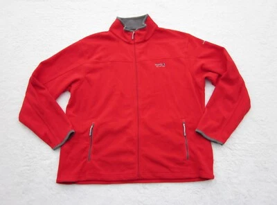 Regatta Great Outdoors Fleece Jacket Mens 2LX Red Full Zip Pockets - Image 1 of 4