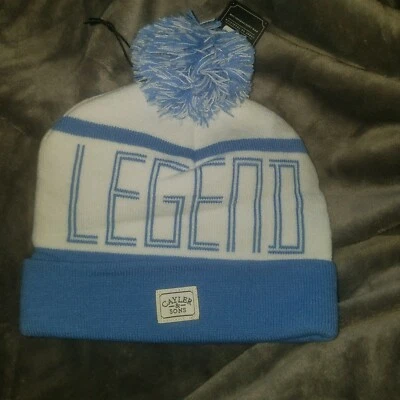 Gorro Cayler & Sons Legends Pom Pom Azul Blanco Foto 1 de 4