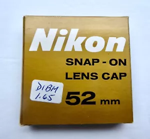 New, Unused OEM Nikon Camera Nikkor 52MM Vintage Camera Lens Cap with OEM Box! - Picture 1 of 6