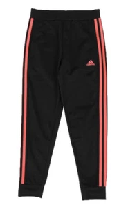 Adidas Tricot Jogger Pants Youth Girl's Black Warm-up Sweatpants Size L (14) - Picture 1 of 9
