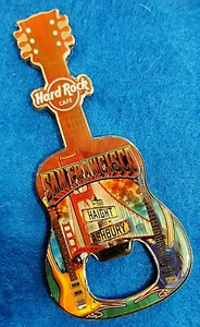 SAN FRANCISCO HAIGHT ASHBURY ABRIDOR DE BOTELLAS NEVERA IMÁN GUITARRA Hard Rock Café - Imagen 1 de 1