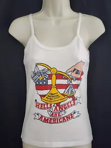 Vintage 80er Jahre HELLS ANGELS Motorradclub T-Shirt MC FBI RICO SELTEN Etikett Größe M - Bild 1 von 10