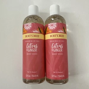 (2) Burt's Bees Energizing Citrus & Ginger Duschgel 12 Oz. - Bild 1 von 3