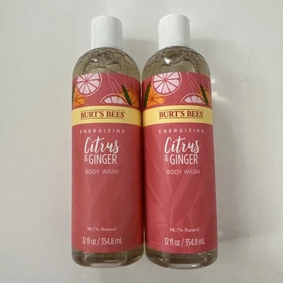 (2) Burt's Bees Energizing Citrus & Ginger Body Wash 12 Oz - Image 1 of 3