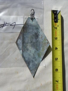 Paolo Soleri 6" Diamant Ersatz Finne für Bronze oder Keramik Windglocke #4 - NEU - Bild 1 von 3