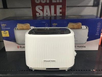NEW Russell Hobbs RHT2737WHT Eden 2 Slice Toaster - White - image 1 of 3
