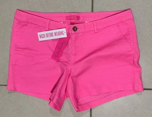Lilly Pulitzer neu mit Etikett $ 64 Callahan Stretch 5" Shorts Havanna Pink Größe 14 SELTEN - Bild 1 von 2