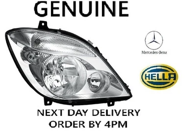 Faro halógeno derecho original OEM Hella Mercedes Sprinter B906 2006-18 Foto 1 de 2