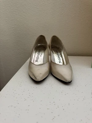 Yves Saint Laurent Satin 80’s heels - Image 1 of 4