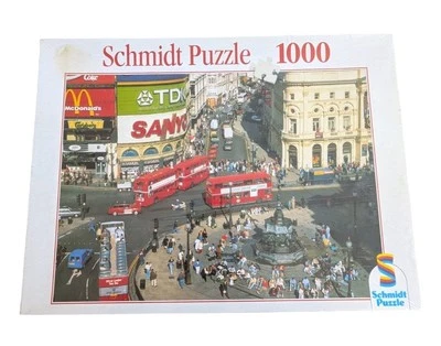 Piccadilly Circus London Schmidt Puzzle Vintage 1000 Pieces Brand New Sealed  - Image 1 of 4