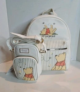 Primark Winnie The Pooh backpack, And Phone Crossbody Bag Set - Picture 1 of 9