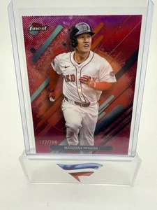 Topps Finest 2025 - Matasaka Yoshida /200 - Rare Magenta Refractor - Red Sox - Picture 1 of 4