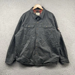 Legendary Whitetails Shirt Jacket Mens Extra Large Grey Shacket Flannel Lined - Picture 1 of 14