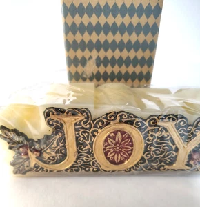 NUEVO Vela de Navidad Avon Joy Vintage Rojo Verde Acebo 1999 - Imagen 1 de 8