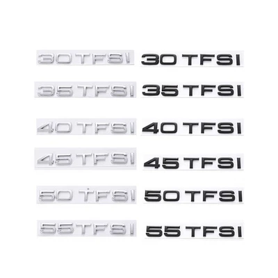 for Audi A3 A4 A7 A6L Displacement Letter Emblem 4WD Decal 35TFSI 45TFSI Sticker - Image 1 of 4
