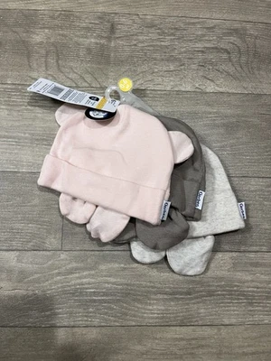 Juego de sombreros y mitones Gerber Baby 6pk talla 0-6 M Foto 1 de 4