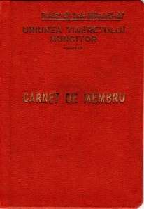 Romania, 1955, Youth Communist Union Member Card - UTM, RPR - Picture 1 of 7
