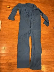 Vintage Fristads Blue Coveralls   Overalls  Swedish Size C 54  - Uddeholm - Picture 1 of 6