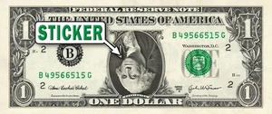 George Washington UPSIDE DOWN Dollar Bill - REAL Money! - Fun Conversation Piece - Picture 1 of 1