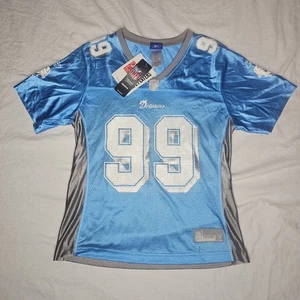 Women's Jason Taylor #99 Miami Dolphins Blue Glitter Jersey Reebok Sz Medium Y2K - Picture 1 of 9