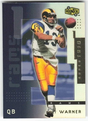 2000 UD Ionix #ST4 Kurt Warner FOOTBALL St. Louis Rams - Image 1 of 2