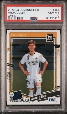 阿达·古勒 * PSA 10 * OPTIC * 2023-24 DONRUSS 国际足联评级新秀 #184 真马德里 — 第 1/2 张图片