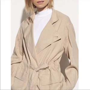 Vince Oat Linen Light Jacket XS NWT - Picture 1 of 8