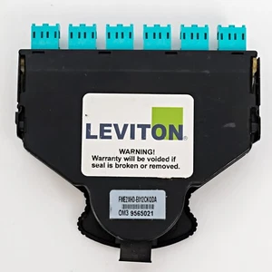 Leviton FME2XHD-E012CKQDA 6 port 12 input MTP Fiber Cassette 2XHD OM3 - Afbeelding 1 van 5