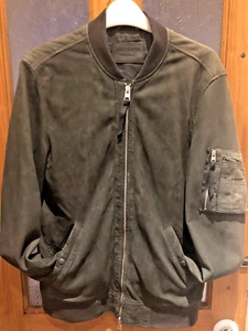 ALLSAINTS vintage (early 2010's) Suede Bomber - Size Extra Small - Picture 1 of 7