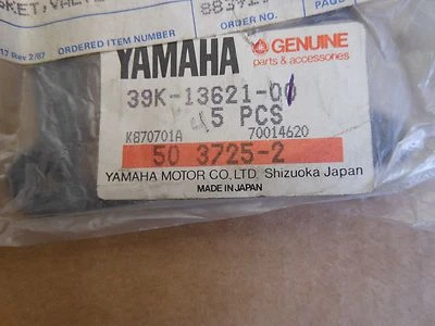 Junta de asiento de válvula Yamaha 39K-13621-01 1984 YZ80L 1985 YZ80N Foto 1 de 2