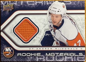 2009-10 Upper Deck Rookie Materials Andrew MacDonald #RM-MA New York Islanders - Picture 1 of 2