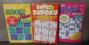 Sudoku Puzzle Books Lot 3 Kappa Super Plus - Imagen 1 de 2
