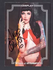 WOMEN OF DYNAMITE COSPLAY (Dynamite 2019) AUTOGRAPH CARD #9 ANNA QUINN - Picture 1 of 3