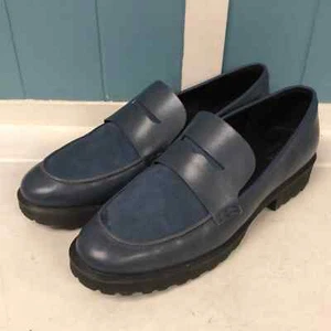 Cole Haan Grand Series 360 Newburg Lug cornflower blue Loafers women’s size 9.5 - Picture 1 of 9