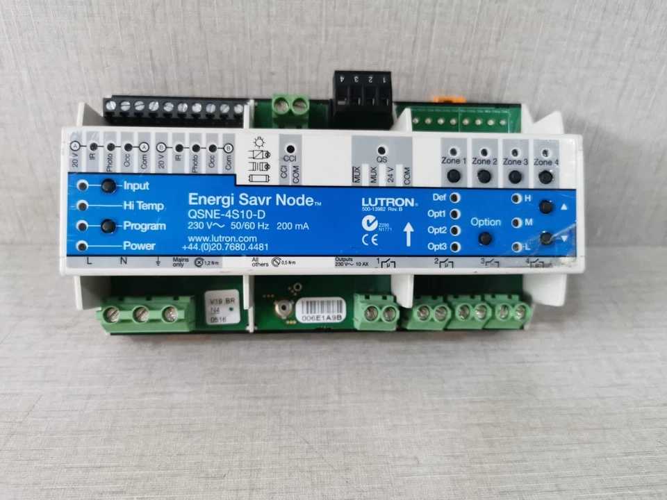 LUTRON QSNE-4S10-D Energi Savr Node Controller 230V 50/60Hz 200mA -W/O ACCS. - Image 1 of 4