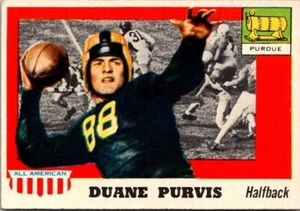1955 Topps All American DUANE PURVIS Purdue #51 EX Condition *SET BREAK* - Picture 1 of 2