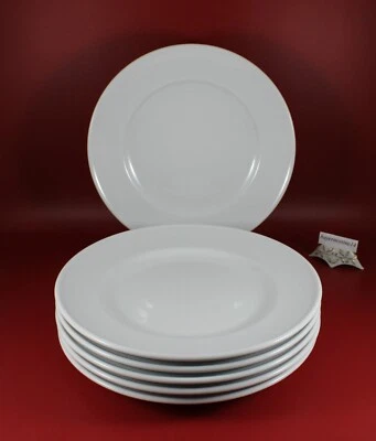 Schönwald Porzellan Form 98, 6 Stück Teller flach, Speiseteller weiß 26 cm, NEU! - Bild 1 von 4